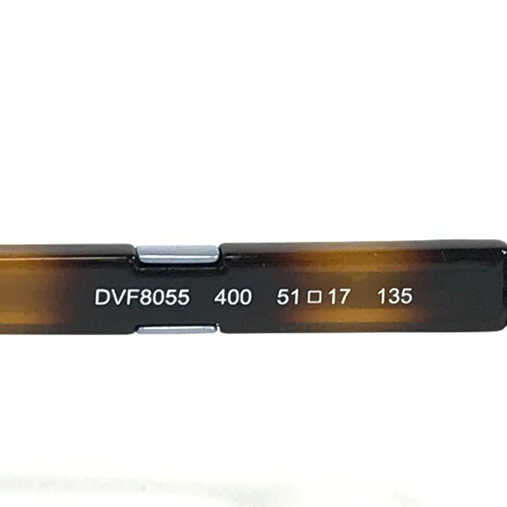 Diane von Furstenberg Eyeglasses Frames DVF8055 400 Brown Blue Cat Eye 51-17-135